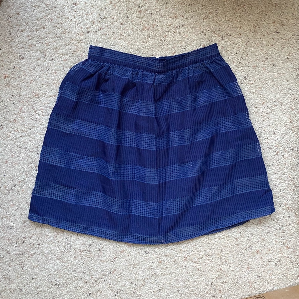 Francesca’s Blue High Waisted Skirt